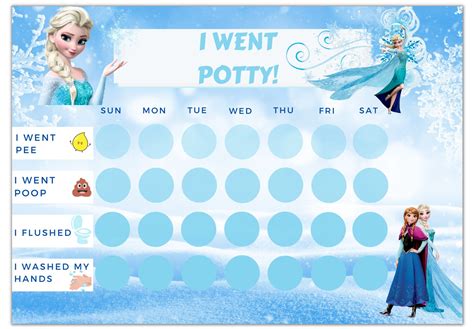 frozen potty training chart|princess potty chart printable free.